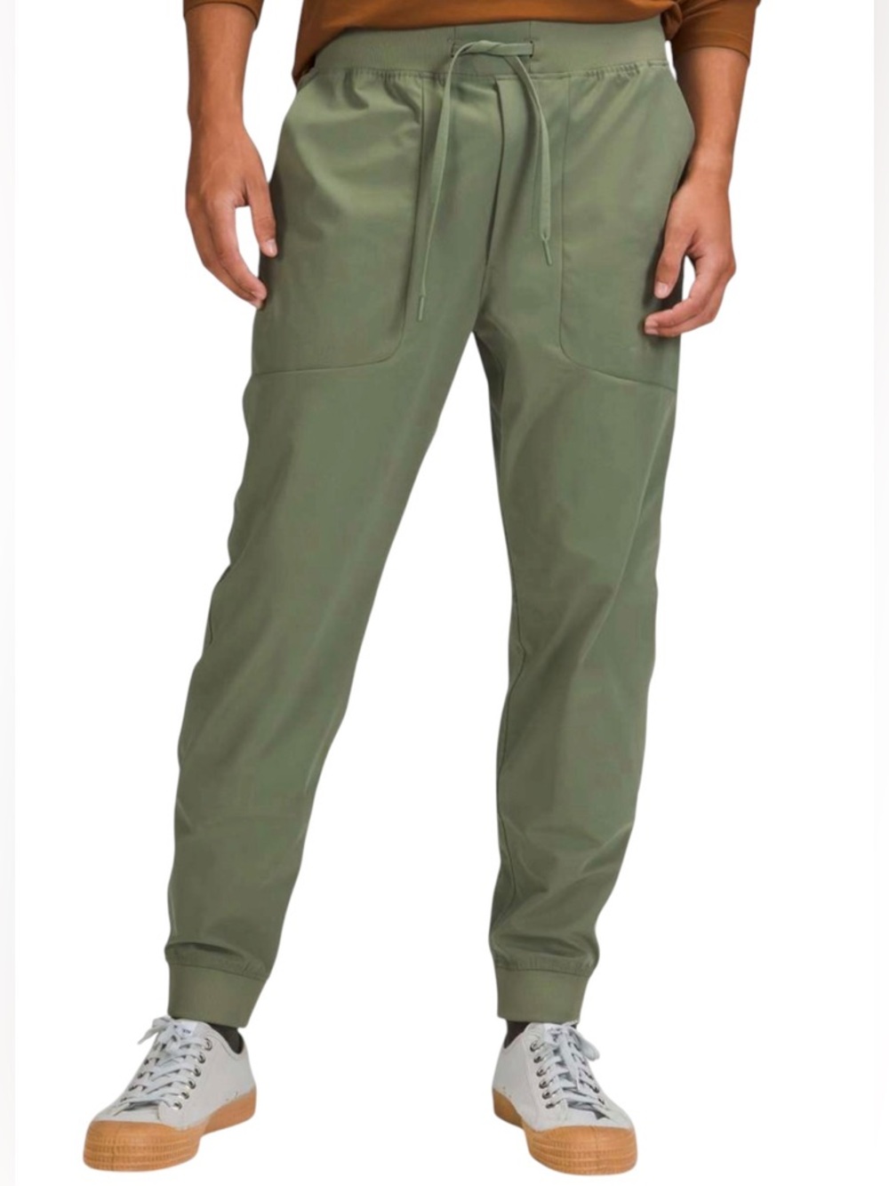 Lululemon Mens ABC Jogger 30 Warpstreme Green Twill Size XL Athletic Cuffed